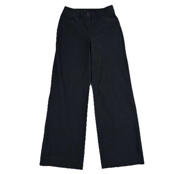 Lululemon Pants 26 City Sleek 5 Pocket Wide-Leg High-Rise Light Utilitech Black - Picture 1 of 10